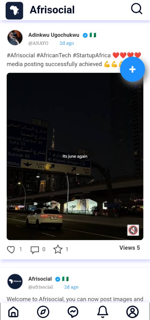 Afrisocial App Preview