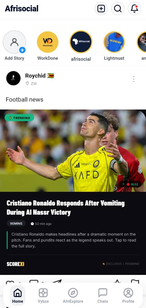 Afrisocial App Preview